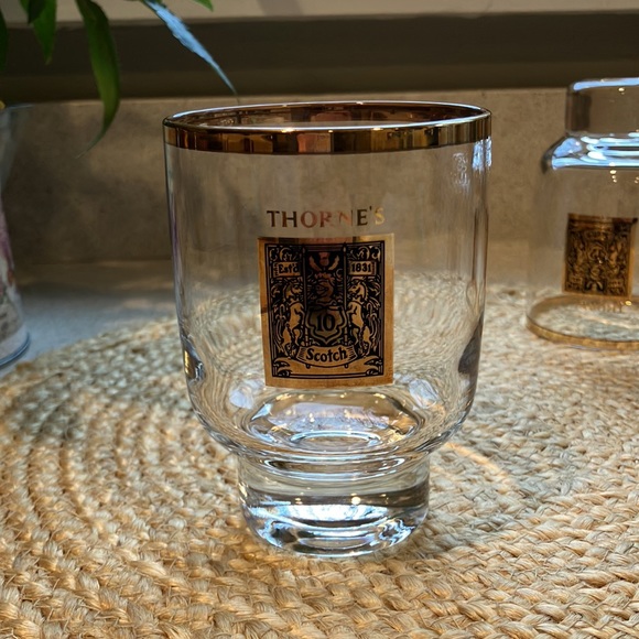(4) Vintage Thorne's Scotch Rocks/Lowball Glasses - MCM - Picture 8 of 9